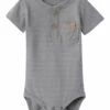 Lil Atelier Kurzarm - Body - Frost Gray