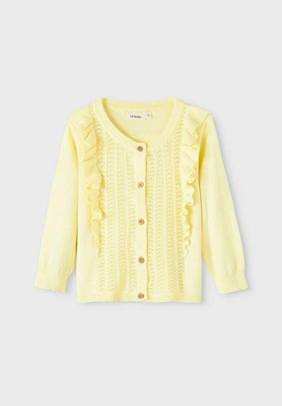 Lil Atelier Langarm - Vest - Double Cream - Afbeelding 4