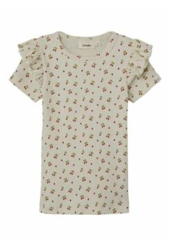 Lil Atelier Mit Kurzen Ärmeln - T-Shirt Print - Turtledove