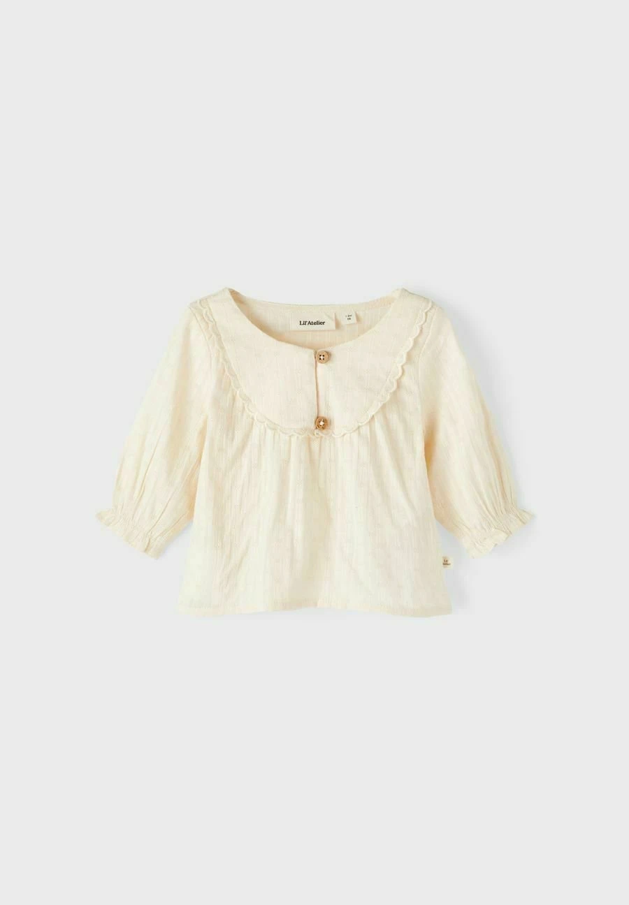 Lil Atelier Langarm - Blouse - Whitecap Gray - Afbeelding 4