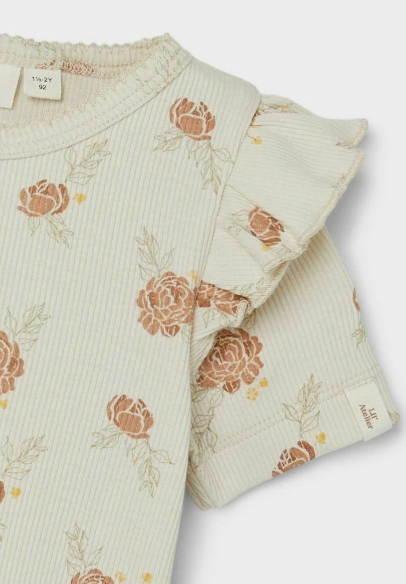 Lil Atelier Mit Kurzen Ärmeln- T-Shirt Print - Turtledove - Afbeelding 3