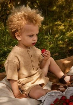 Lil Atelier Loose Fit - Shorts - Croissant