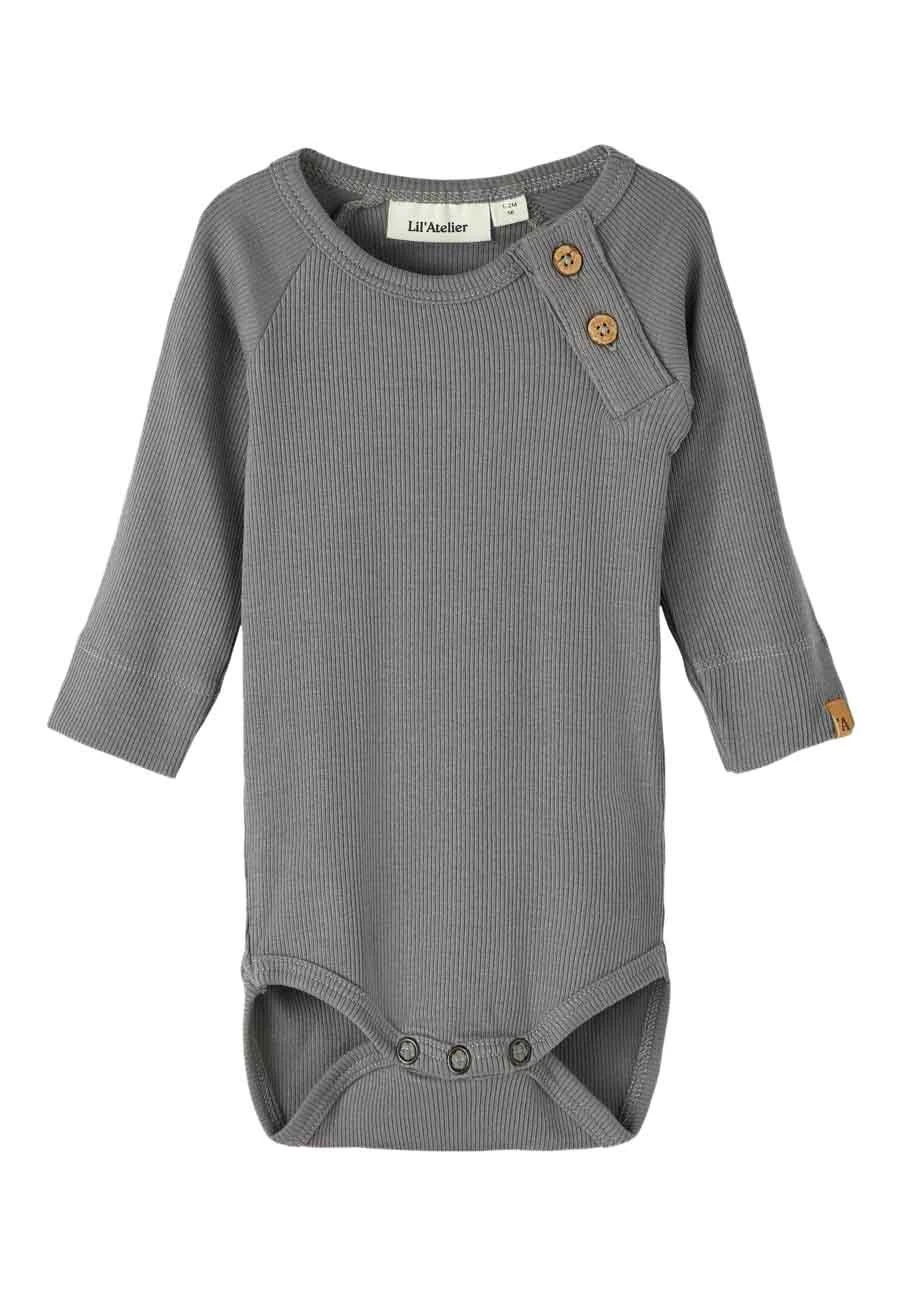 Lil Atelier Langarm - Body - Quiet Shade