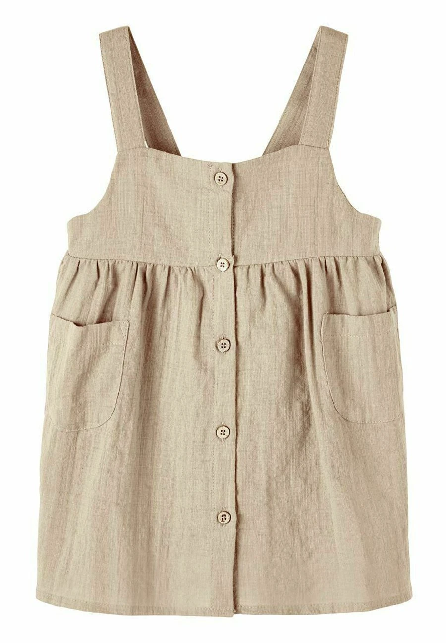 Lil Atelier Rock Bio-Träger - Jurk - Croissant