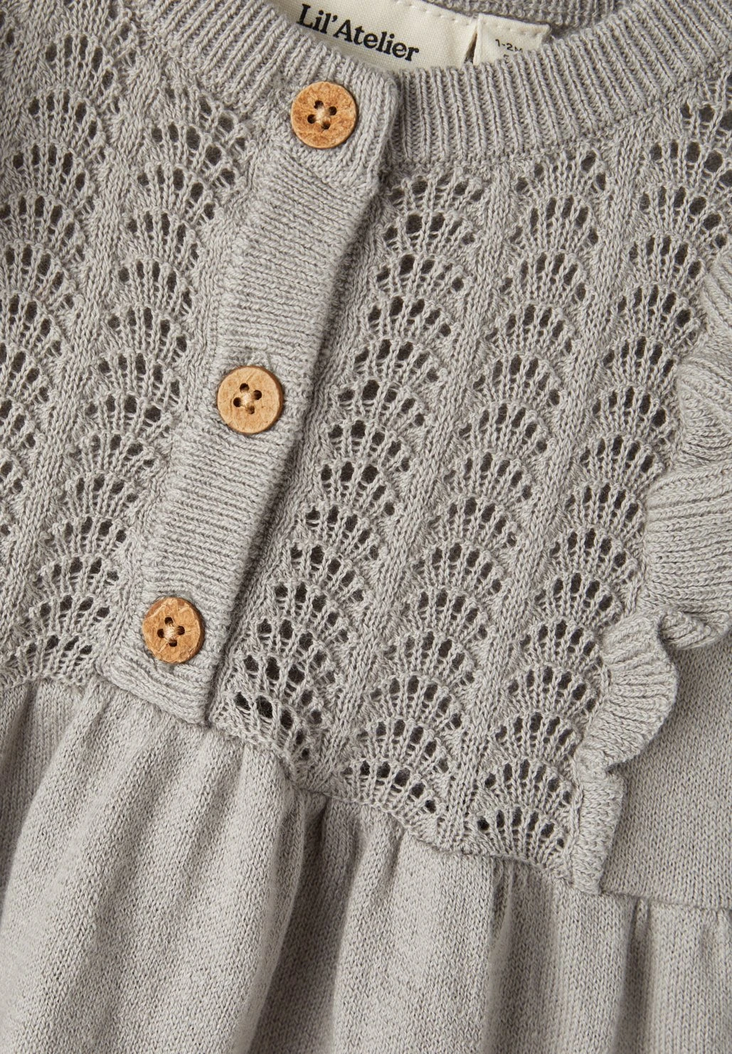 Lil Atelier Nbflara Ls Lil - Gebreide Jurk - Wet Weather - Afbeelding 3