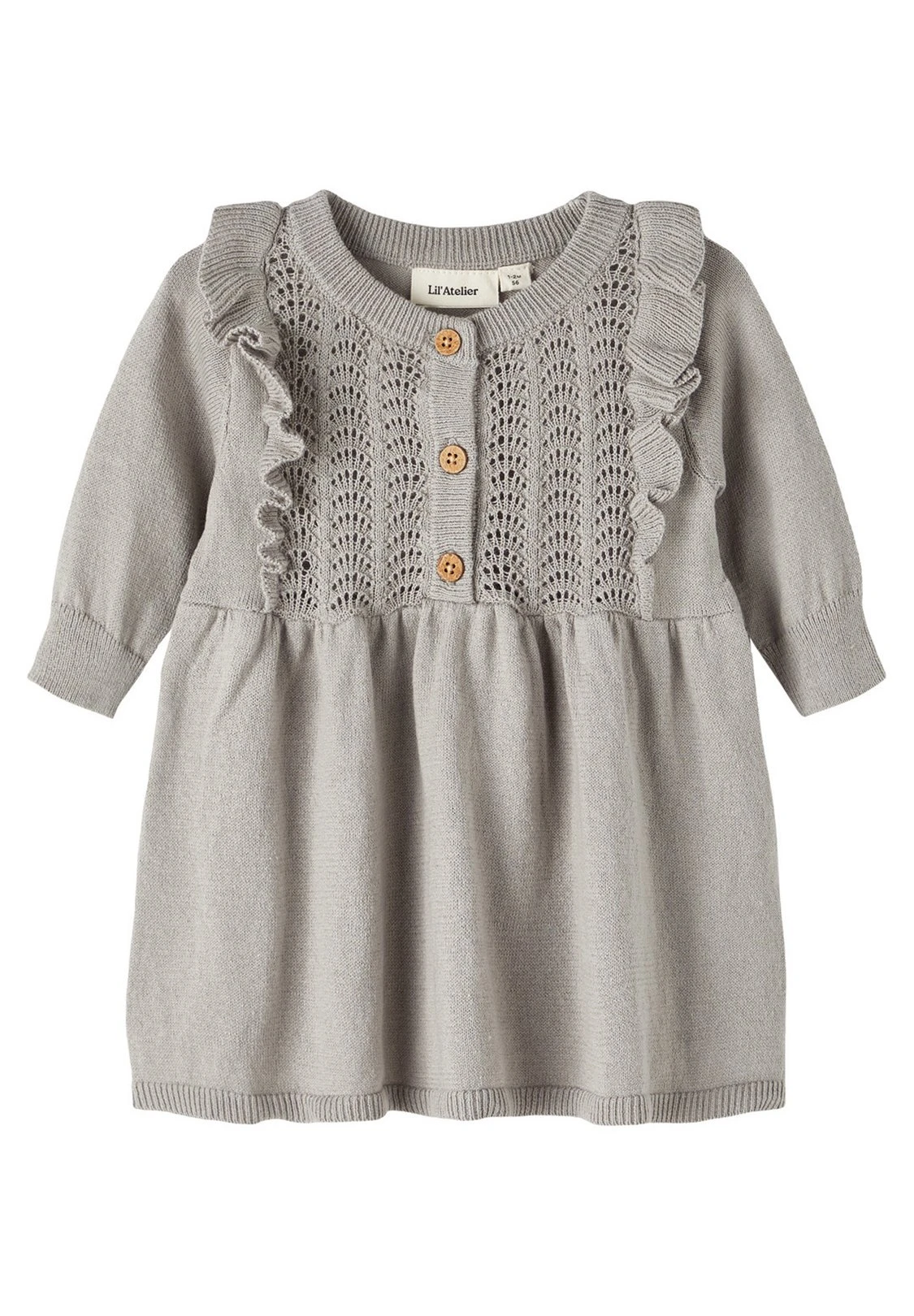 Lil Atelier Nbflara Ls Lil - Gebreide Jurk - Wet Weather