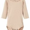 Lil Atelier Strampler Langarm - Body - Rose Dust