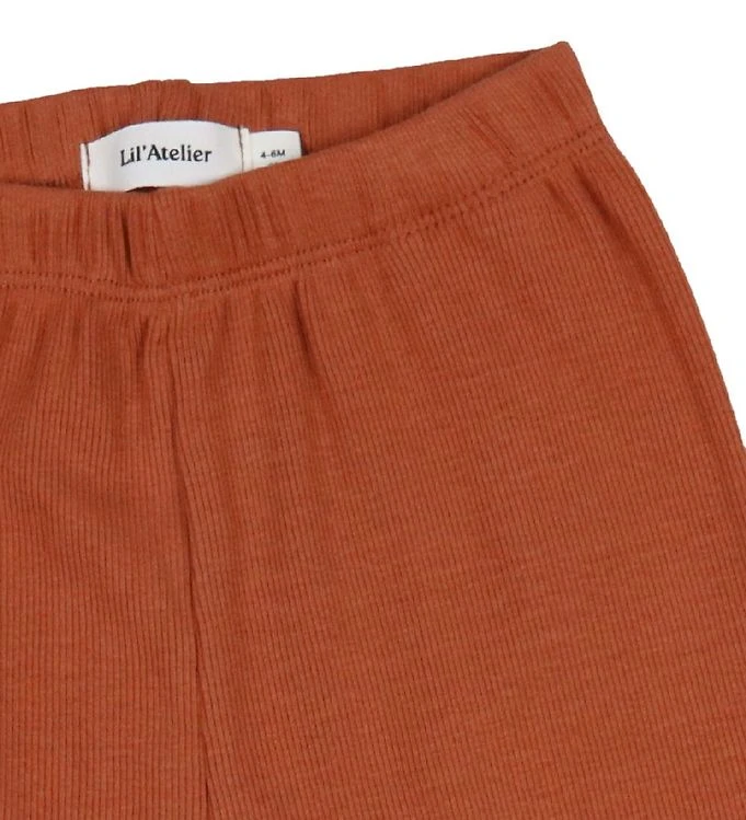Lil Atelier Lil' Atelier Leggings - Rib - NbfGago - Gebakken Clay - Afbeelding 2