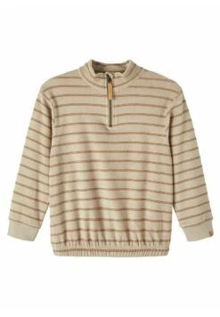 Lil Atelier Half-Zip - Sweater - White Pepper