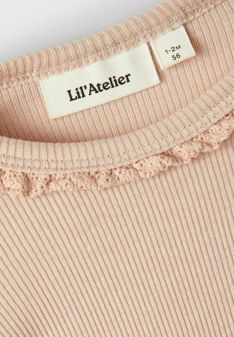 Lil Atelier Strampler Langarm - Body - Rose Dust - Afbeelding 3