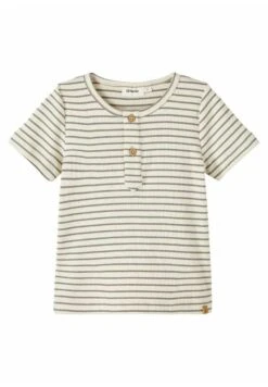 Lil Atelier Gestreiftes - T-Shirt Print - Frost Gray