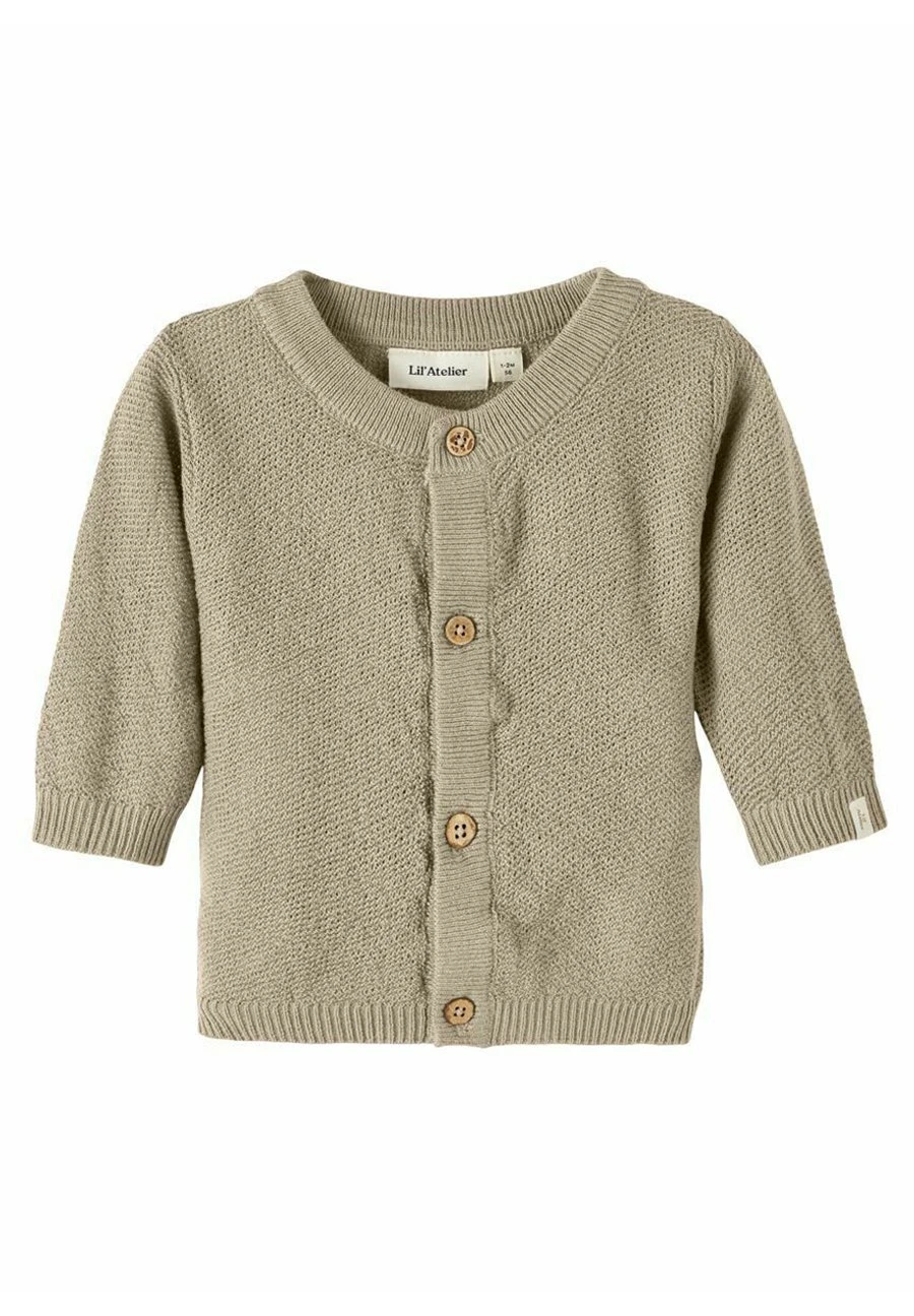 Lil Atelier Langarm - Vest - White Pepper