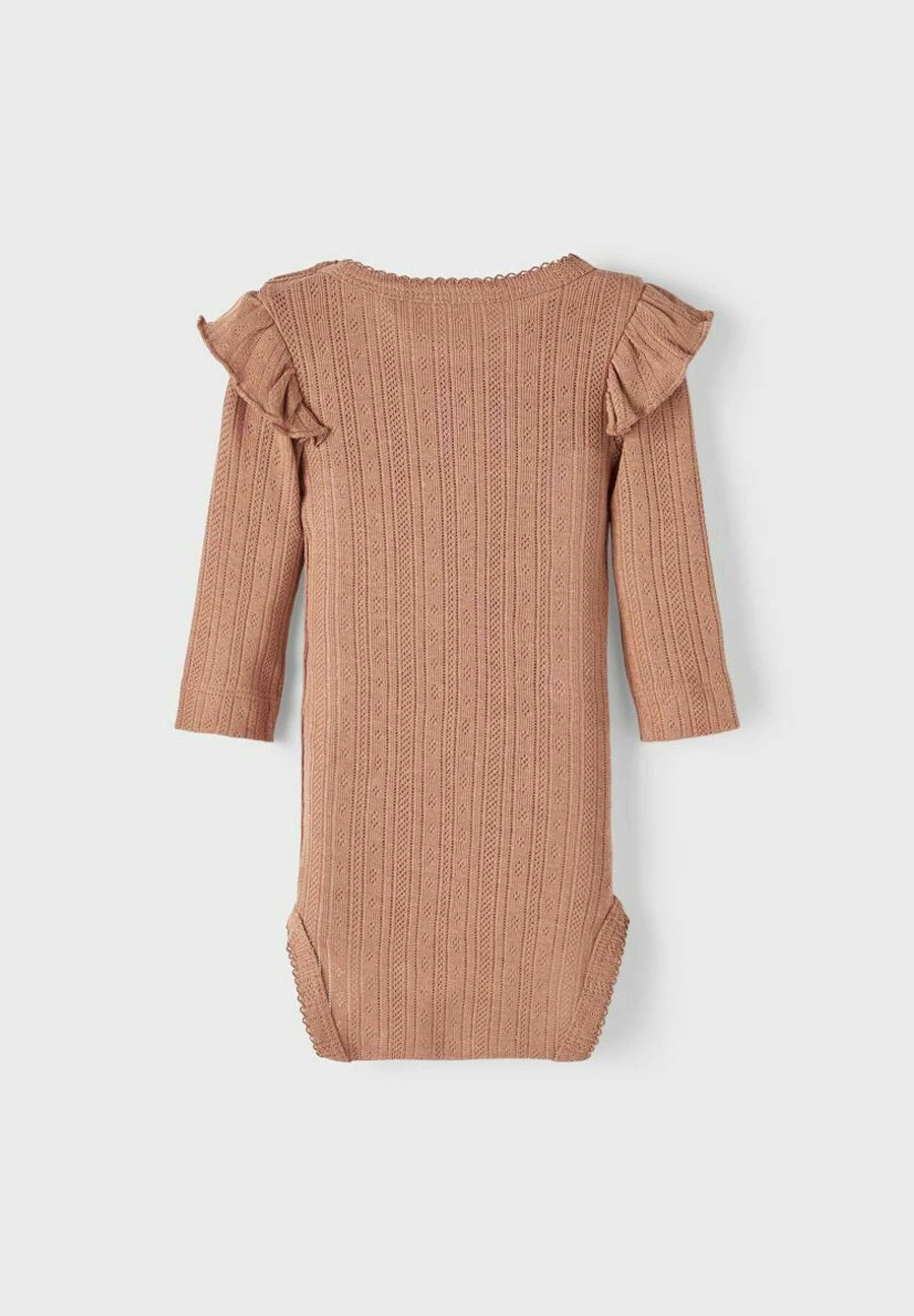 Lil Atelier Langarm - Body - Mocha Mousse - Afbeelding 2