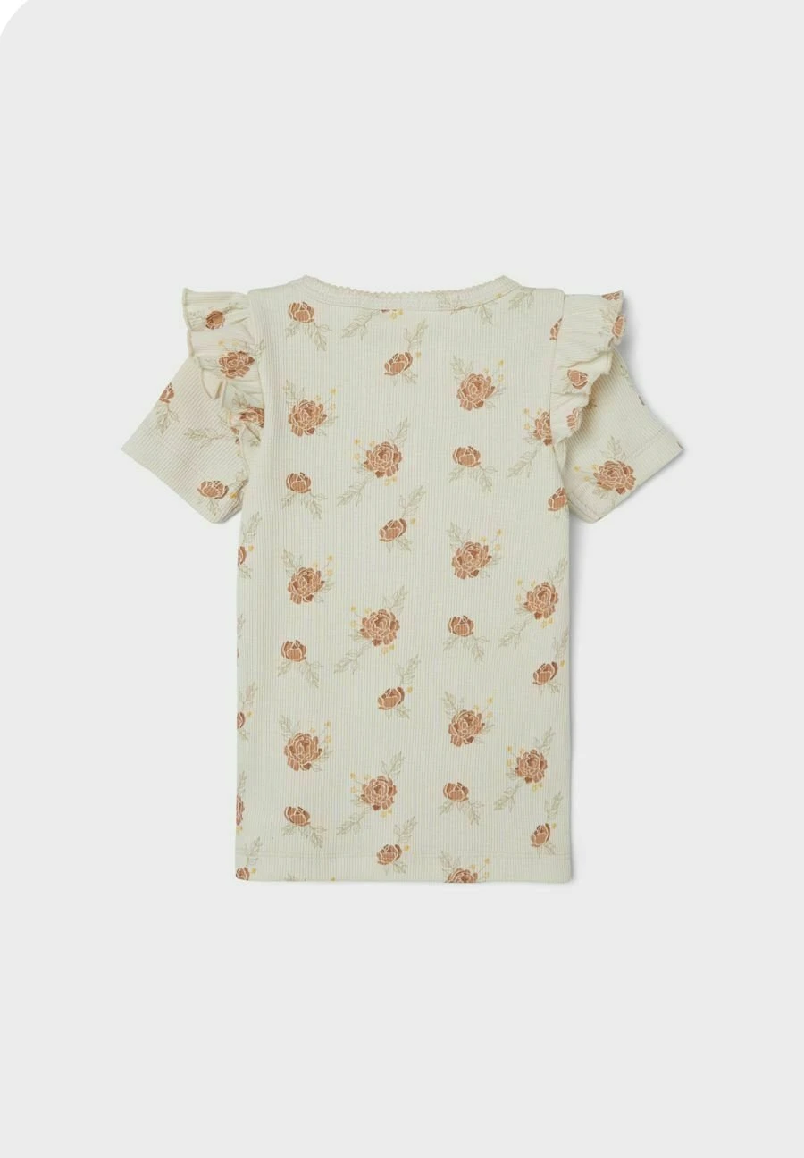 Lil Atelier Mit Kurzen Ärmeln- T-Shirt Print - Turtledove - Afbeelding 2