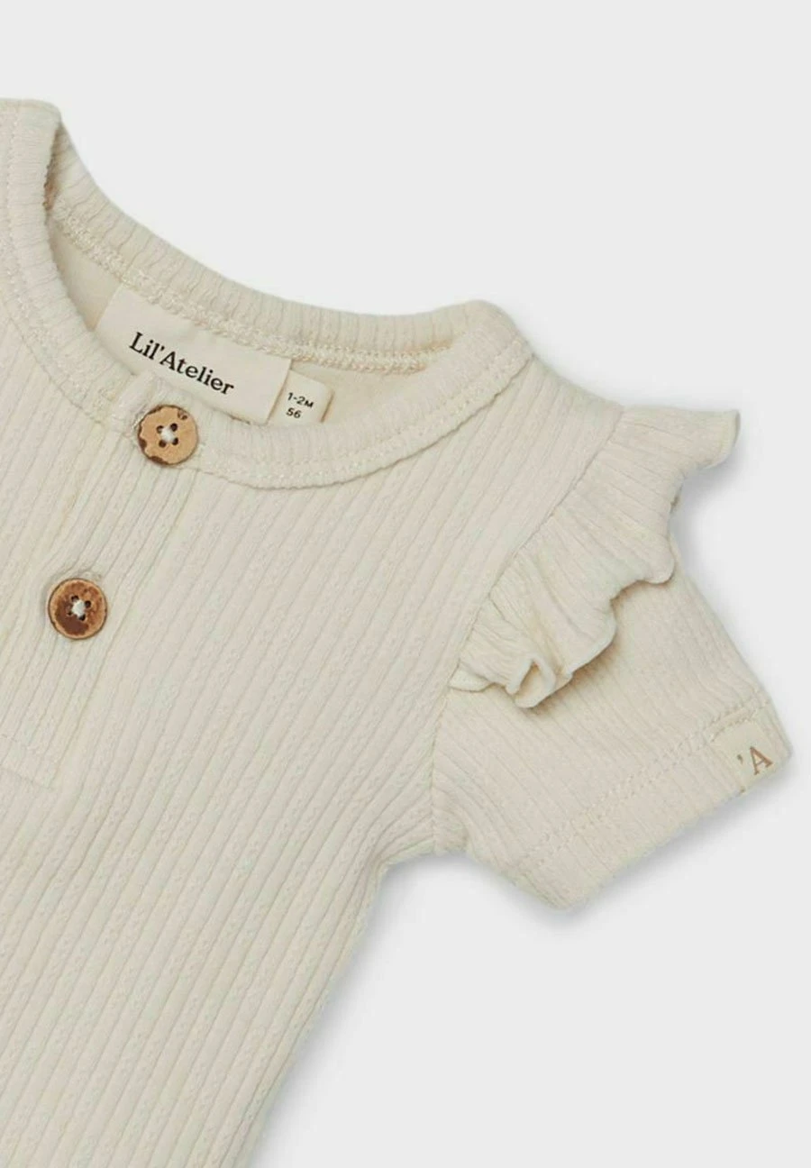 Lil Atelier Kurzarm - Body - Turtledove - Afbeelding 3