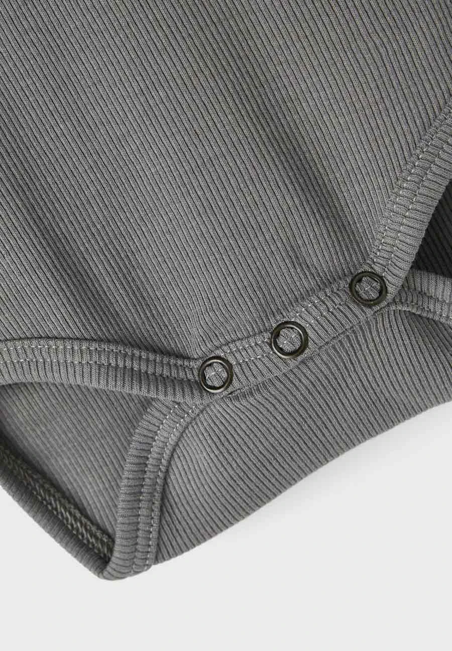 Lil Atelier Langarm - Body - Quiet Shade - Afbeelding 3