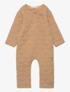 Lil Atelier NBMDAMIR QUILTET LOOSE SUIT AOP LIL - TRAVERTINE