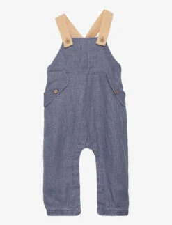 Lil Atelier NBMDALE LOOSE OVERALL PANT LIL - MEDIUM BLUE DENIM