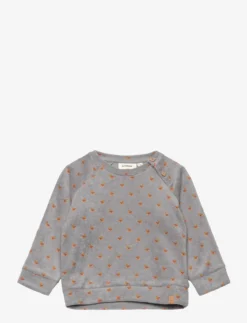 Lil Atelier NBMEVALD LS LOOSE SWEAT LIL - MONUMENT