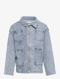 Lil Atelier NMMLAGUN DNMETEMS 2720 LOOSE SHIRT LIL - MEDIUM BLUE DENIM