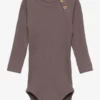Lil Atelier NBMRAJO LS SLIM BODY DEC LIL - PLUM TRUFFLE
