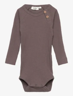 Lil Atelier NBMRAJO LS SLIM BODY DEC LIL - PLUM TRUFFLE