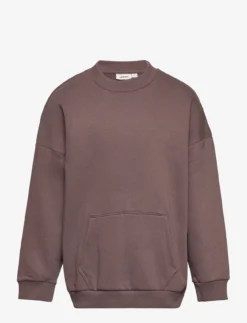 Lil Atelier NMMILONDON LS OVERSIZE SWEAT DEC LIL - PLUM TRUFFLE