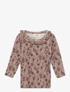 Lil Atelier NBFGAYA LS SLIM TOP AU LIL - ALMONDINE