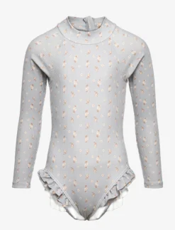 Lil Atelier NMFFAGMA LS SWIMSUIT LIL - HARBOR MIST