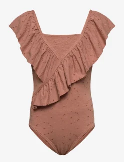 Lil Atelier NMFFABIOLA SWIMSUIT LIL - MOCHA MOUSSE