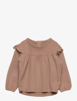 Lil Atelier NBFDONO LS LOOSE SWEAT LIL - MOCHA MOUSSE