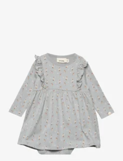 Lil Atelier NBFDIDA LS BODY DRESS LIL - HARBOR MIST