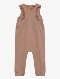 Lil Atelier NBFDONO LOOSE SWEAT OVERALL LIL - MOCHA MOUSSE