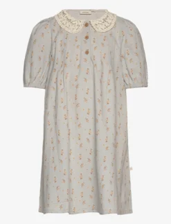 Lil Atelier NMFDAISY SS LOOSE DRESS LIL - HARBOR MIST