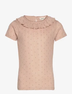 Lil Atelier NMFRACHELLO SS SLIM TOP LIL - ROSE DUST