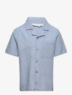 Lil Atelier NMMDALEY SS LOOSE DNM SHIRT 2738-DA LIL - LIGHT BLUE DENIM