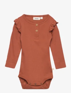 Lil Atelier NBFGAGO LS SLIM BODY SOLID SEP LIL - BAKED CLAY