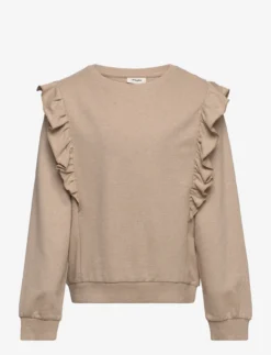 Lil Atelier NMFDAYLIN LS LOOSE SWEAT LIL - CROISSANT