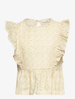 Lil Atelier NMFHULLA SL SHORT SHIRT AOP LIL - TURTLEDOVE