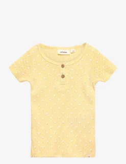 Lil Atelier NMFRACHELLO SS SLIM TOP SUM LIL - DOUBLE CREAM