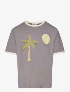 Lil Atelier NMMHALI SS LOOSE TOP LIL - FROST GRAY