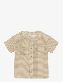 Lil Atelier NMMHANSON SS LOOSE SHIRT LIL - SAGE