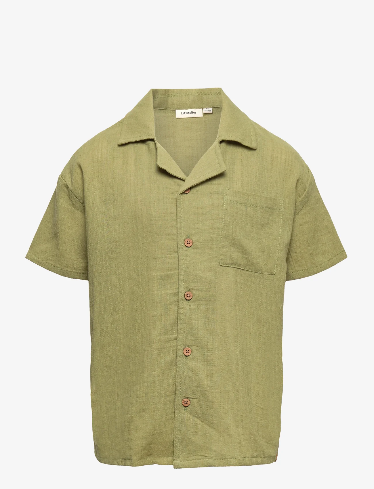 Lil Atelier NMMHESSA SS LOOSE SHIRT LIL - SAGE