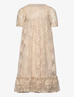 Lil Atelier NMFHONJA SS LONG TULLE DRESS LIL - PEYOTE